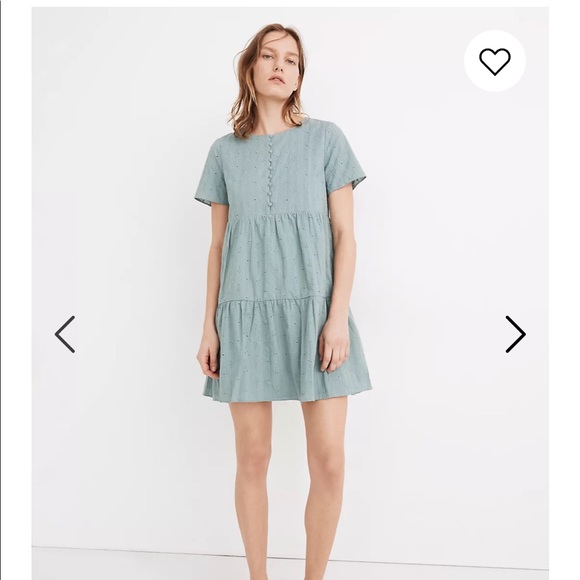 Madewell Dresses & Skirts - Madewell Embroidered Eyelet Tiered Mini Dress